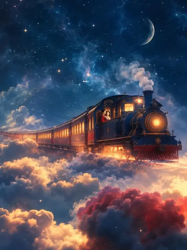 黄果漫剧《星河列车》封面，幻想题材短剧